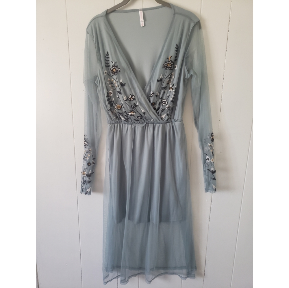 Floral sheer dress